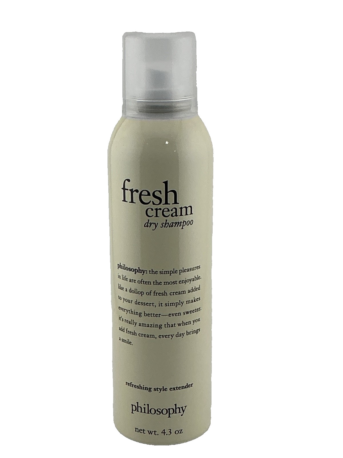 Philosophy Dry Shampoo- 4.3oz (FRESH CREAM) Refreshing Style Extender