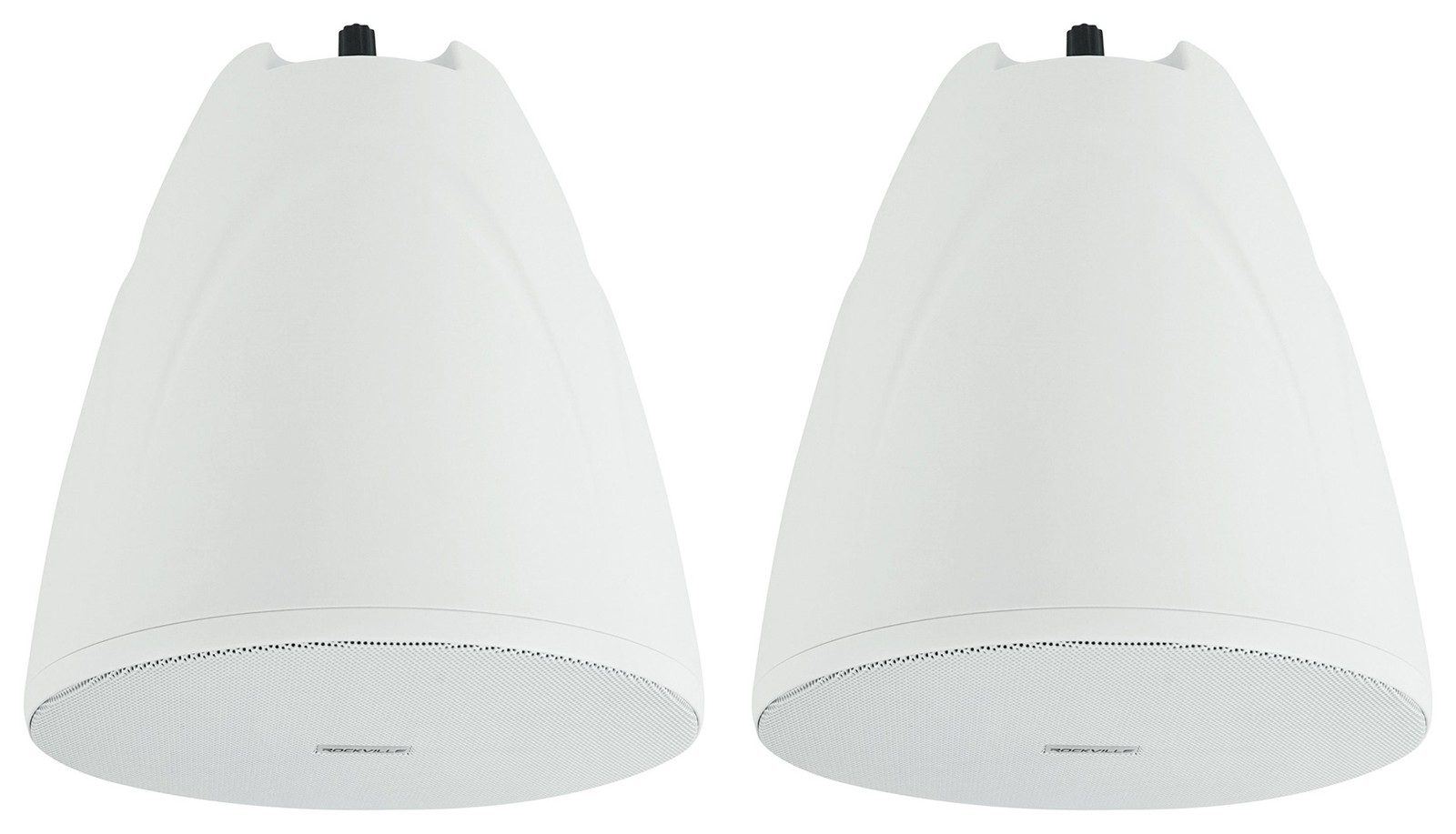 2) Rockville PEN-65T White 6.5" 70V Hanging Pendant Speakers For Office/Bar/Cafe