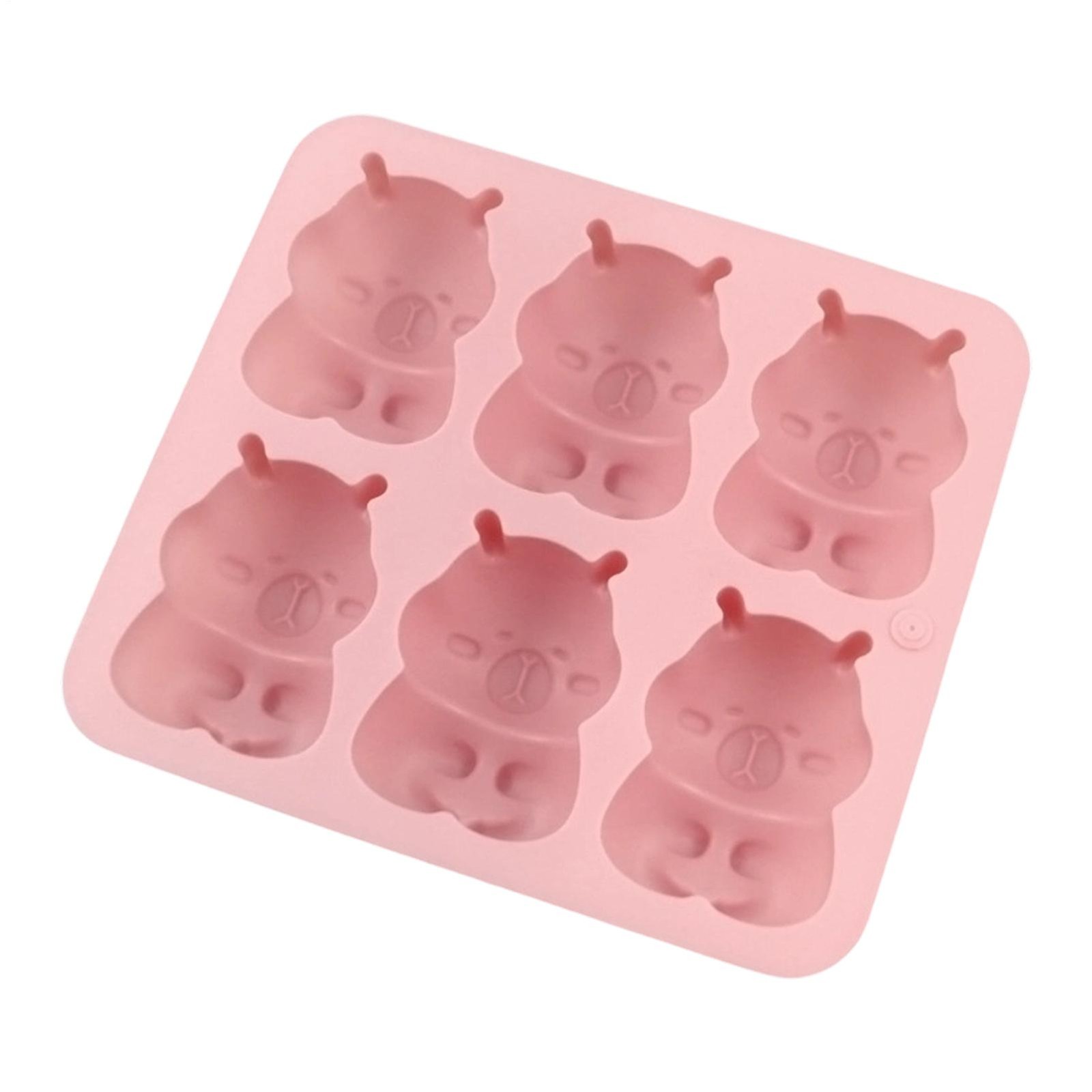 Capybara Ice Mold 3D Cute Funny Non-Stick Capybara Shape Ice Maker Freezer Mold