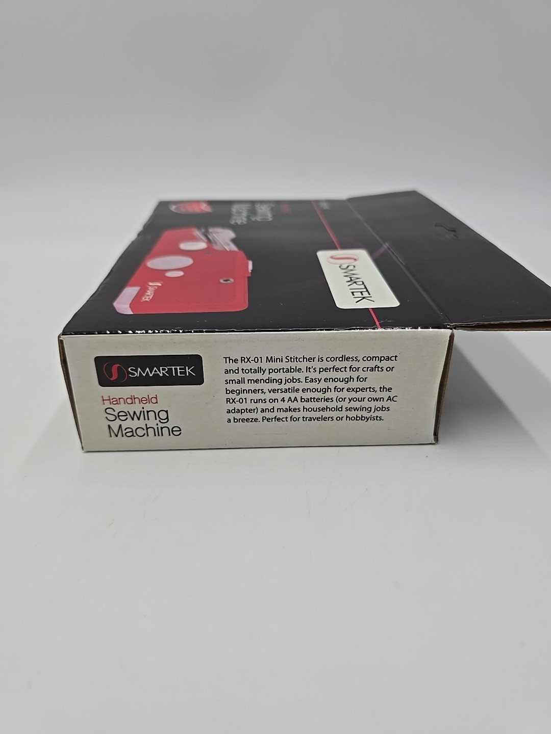 Smartek Portable Handheld Sewing Machine Red RX-01R Cordless Compact Lightweight