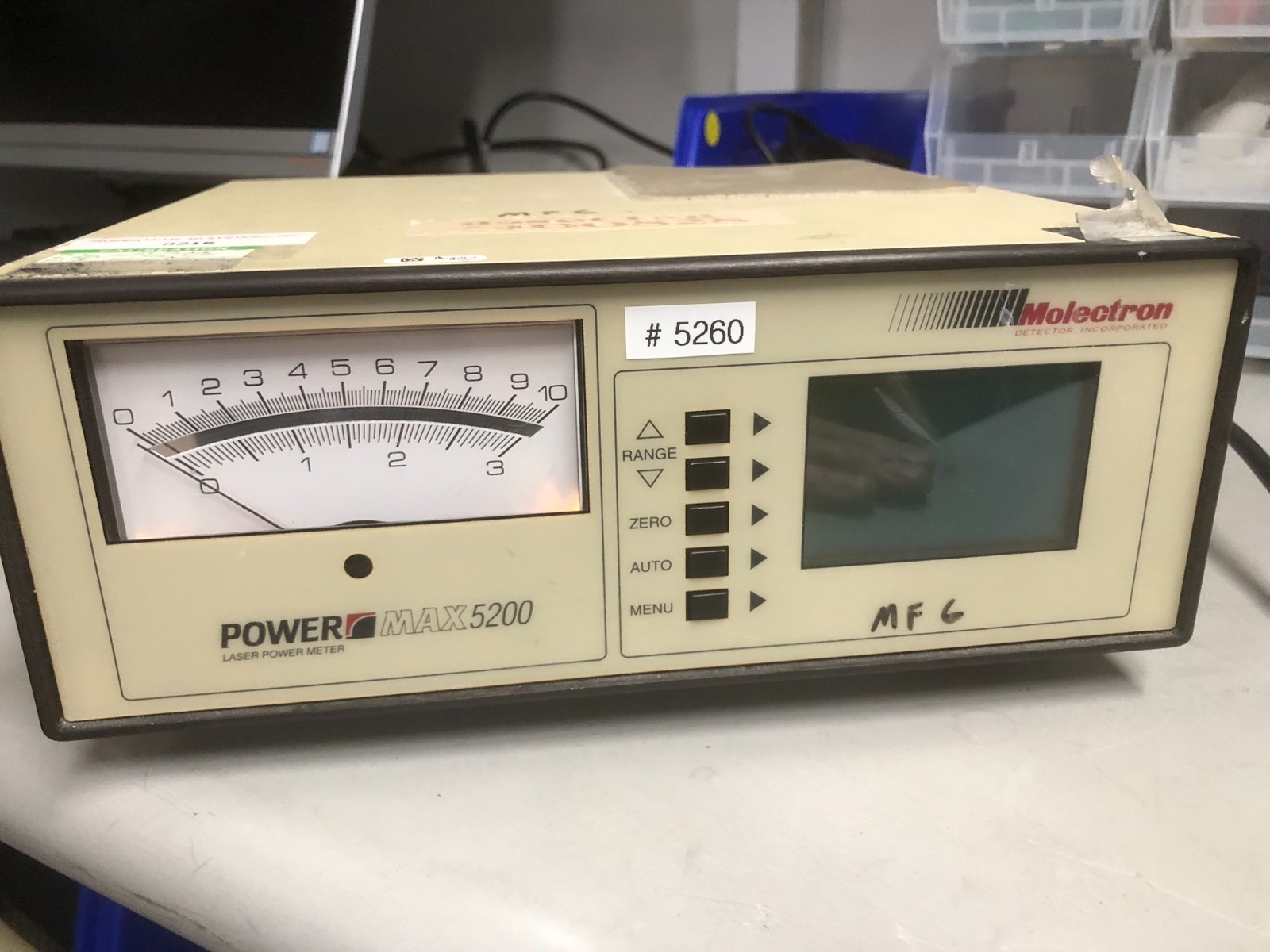 Molectron PowerMax 5200 Laser Power Meter PM5200 Benchtop Controller