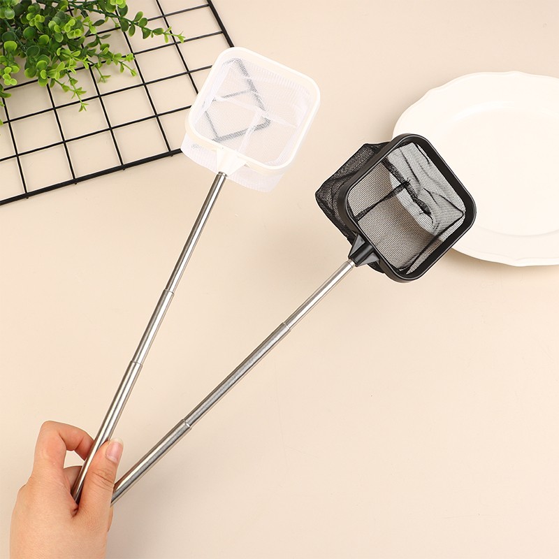 Fishing Landing Net Stainless Steel Telescopic Fishing-Net Fish Tank Accessories