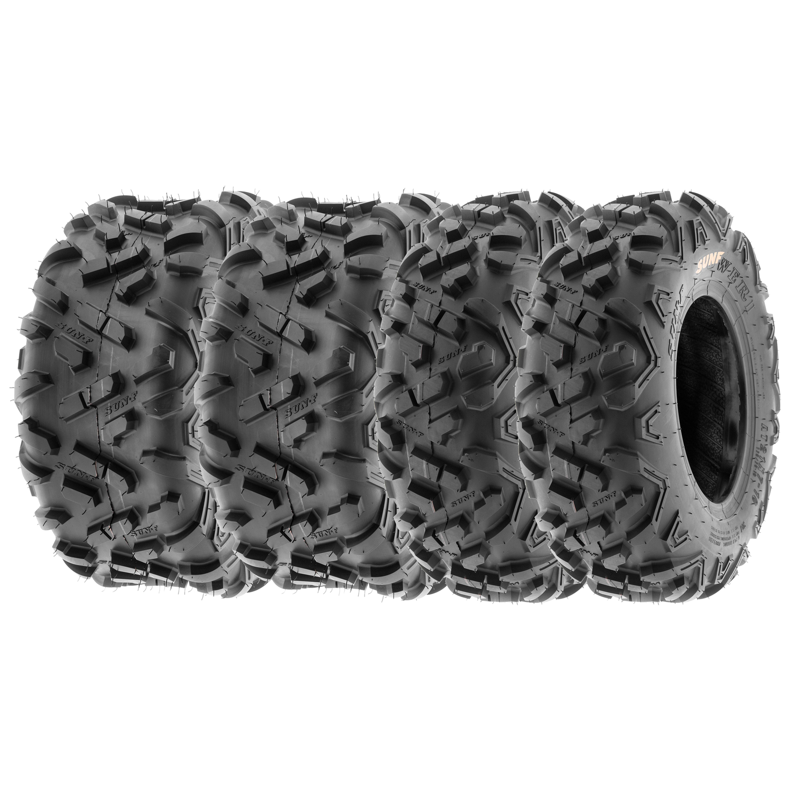 【2 Front 16x8-7 】【2 Rear 18x7-7 】SunF ATV UTV Tires Tubeless 6 Ply - A051
