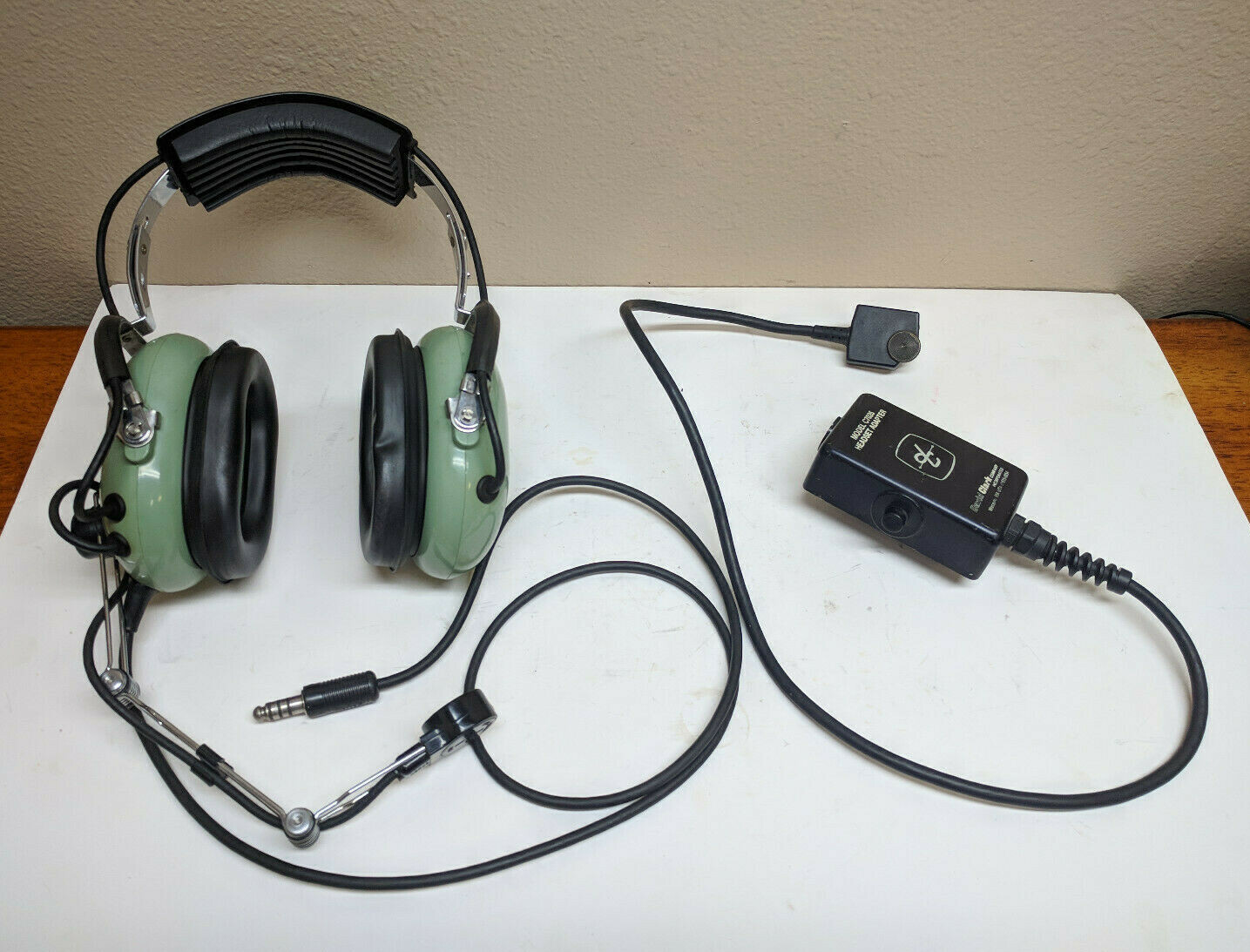 David Clark Aviation Headset, Microphone Adapter Model H7030 P/N 12510G-01 (062)