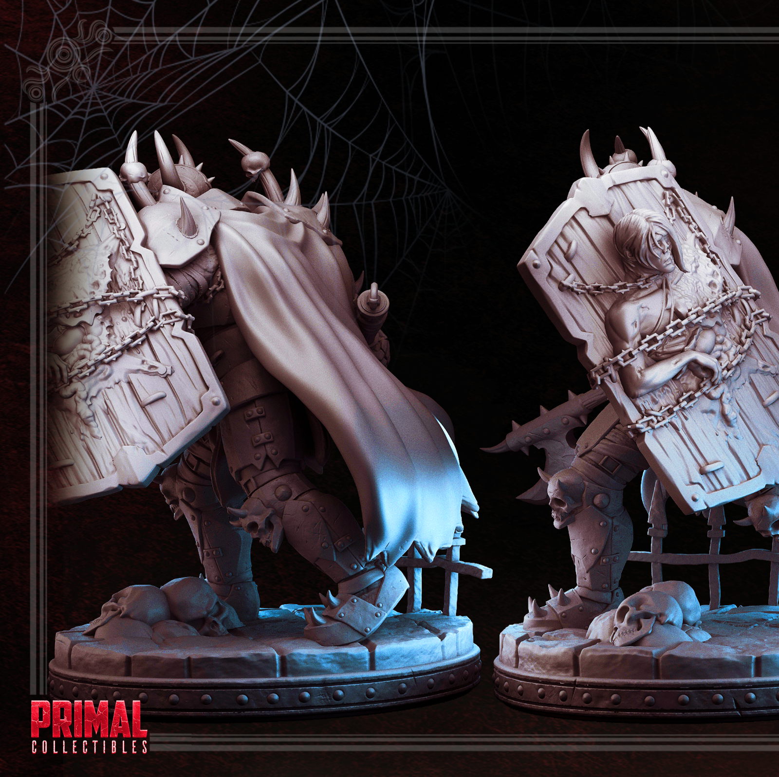 Primal Collectibles Dark Knight Enemy Miniatures 32mm DnD Boss Set