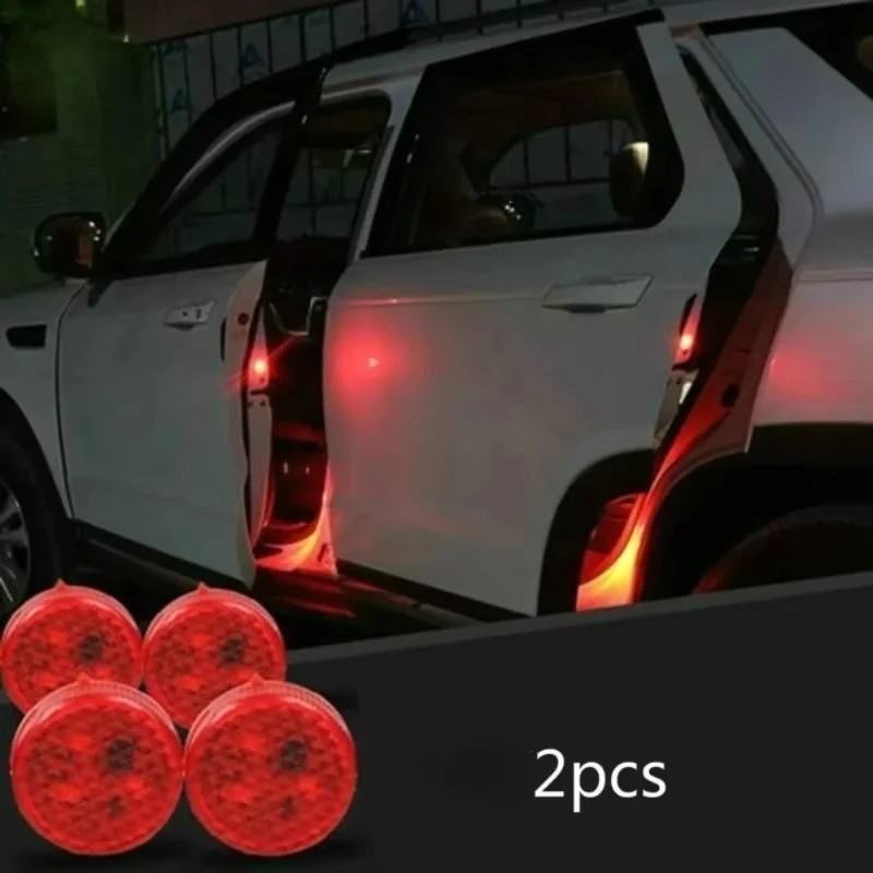 2PCS Car Door Warning Lights Anti Collision Flash LED Safety Lamp