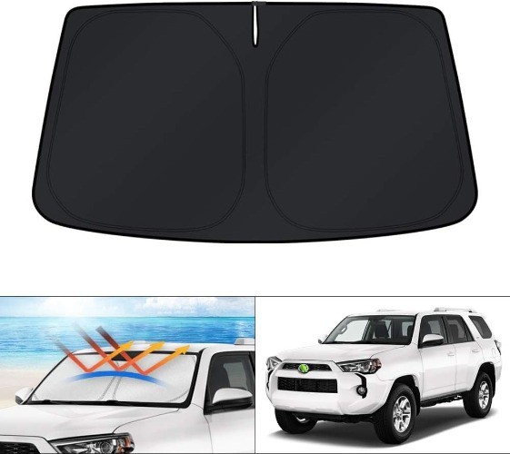 Custom Fit Windshield Sun Shade for 4Runner 2010-2023 2024 Sunshade Foldable Sun