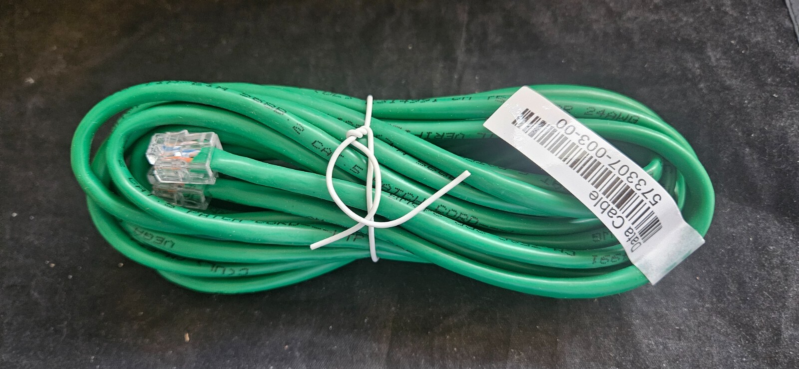 Data Cable  Telephone  15 ft. Green Cat 5 573307-003-00 (17031-17034)