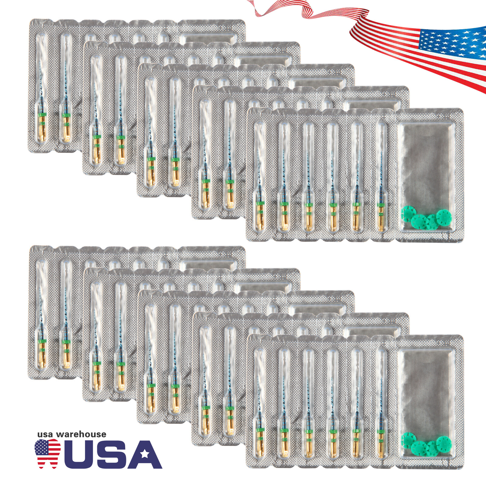 SANDENT Dental Endodontic Endo File Files Taper NITI Rotary Tip Assorted 25MM E3