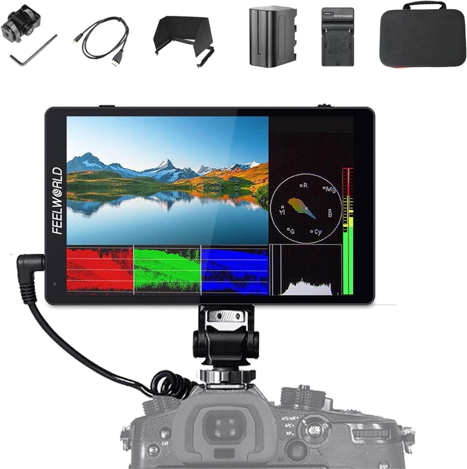 FEELWORLD F7 Pro 7" On-Camera Director Monitor 4K HDMI 3D LUT Full HD 1920X1200