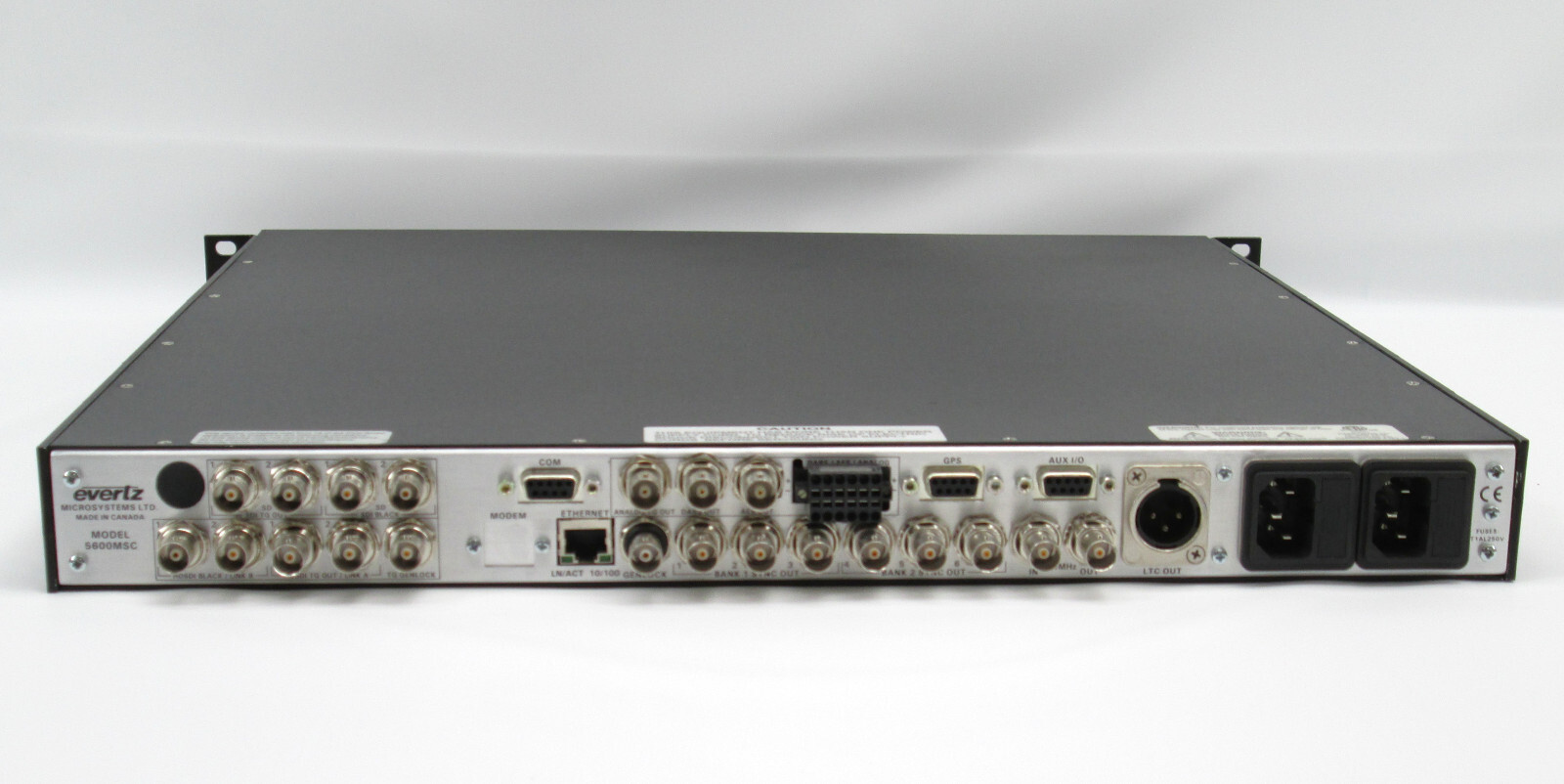 Evertz 5600MSC Master Clock / SPG Broadcast Master Sync & Clock Generator