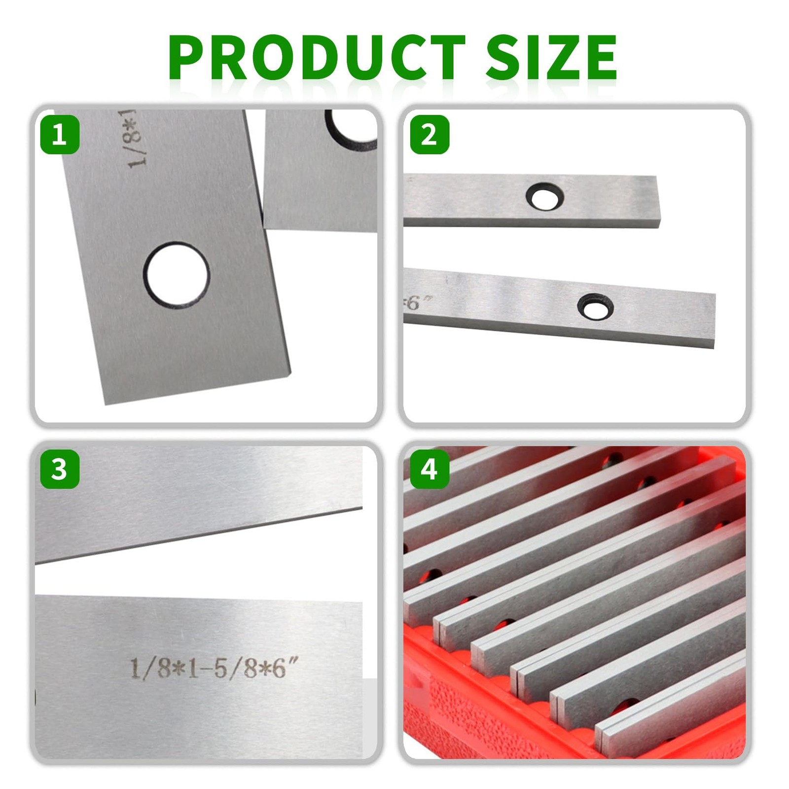 10 Pairs Precision Parallel Set 1/8" x 6" Accuracy 0.0002" Thin...