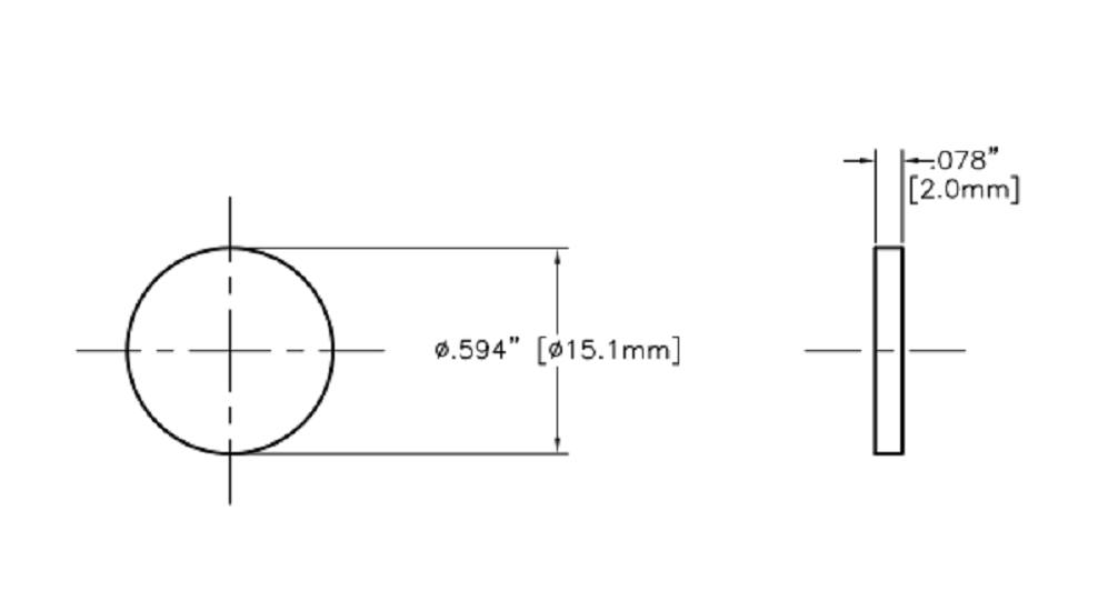 CP3942 TeeJet Brass Blank Tip Block Plug