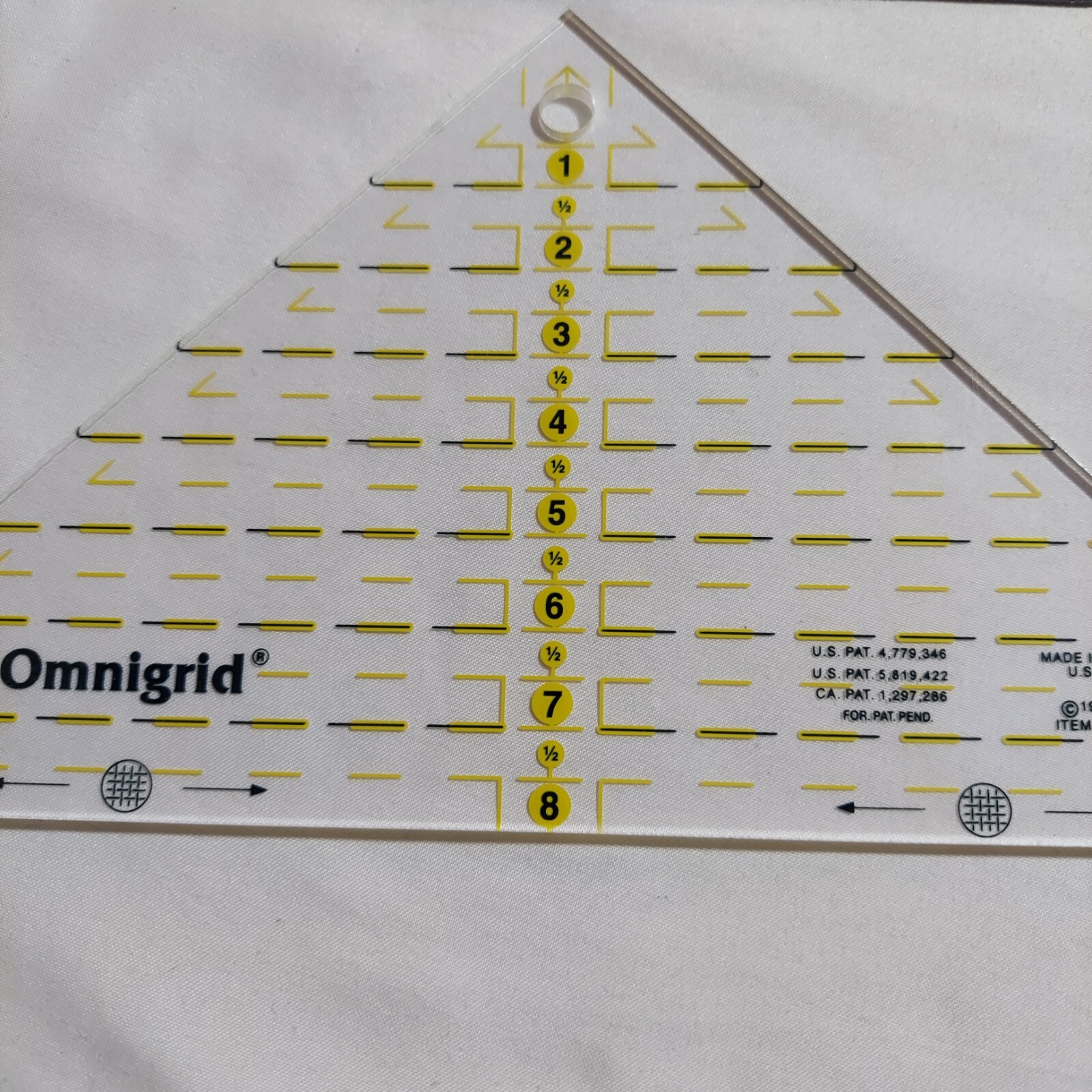 Omnigrid # 98 - Quarter Square Triangle Diagonal U.S.A. and Miscellaneous