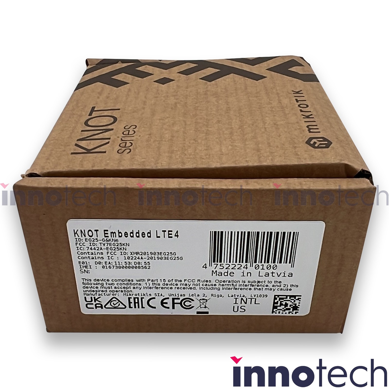 MikroTik KNOT Embedded LTE4 Global EG25-G Industrial LTE Gateway EG25-G&KNe New