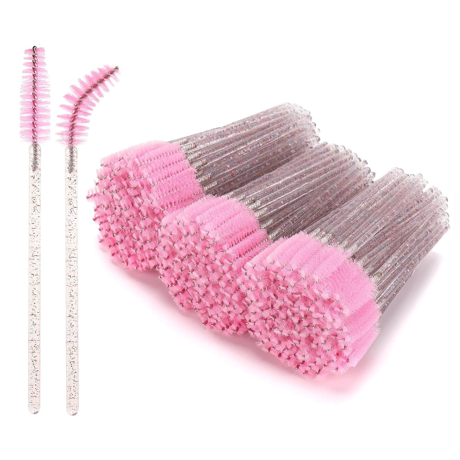 300Pcs Disposable Eyelash Brush, Mascara Wands Makeup Brushes Applicators Kits f