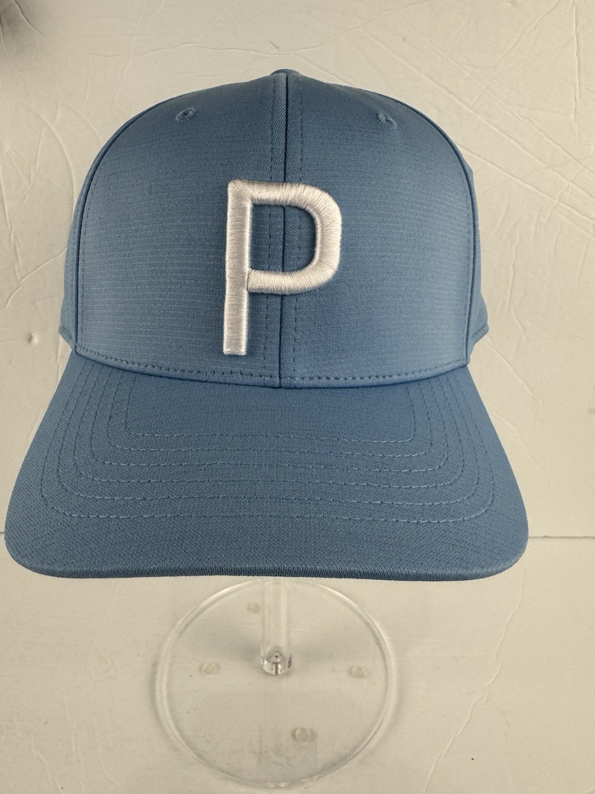 Puma P110 Light Blue Adjustable Snapback Golf Hat- Flex Fit Tour Exclusive- NWT