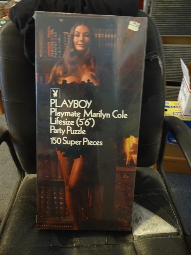 RARE & SEALED PLAYBOY PLAYMATE PUZZLE LIFE SIZE MARILYN COLE HEFNER BUNNY CLUB
