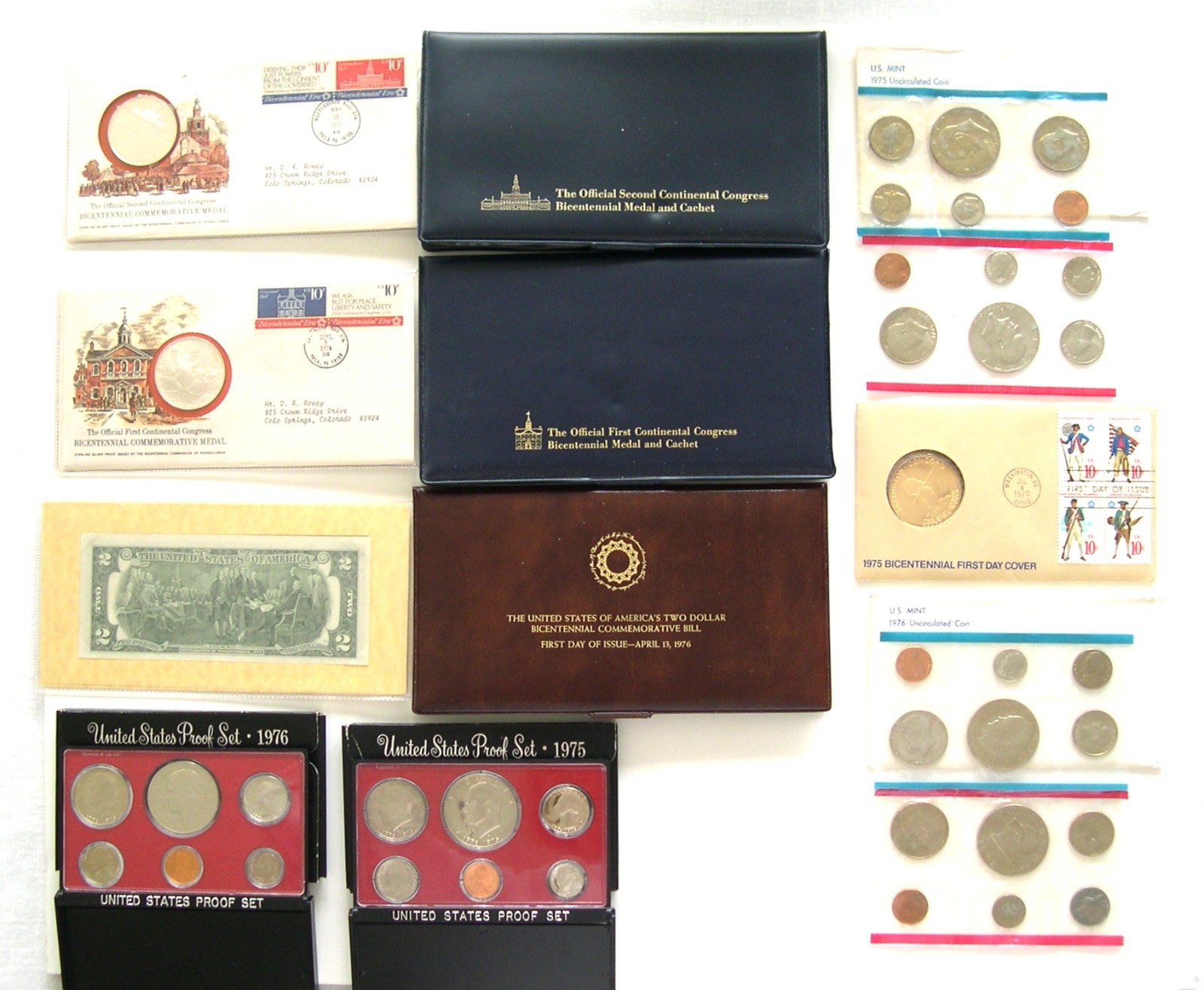 Bicentennial Coins: US Coin Collection Described Below: Some "Toning" As Shown