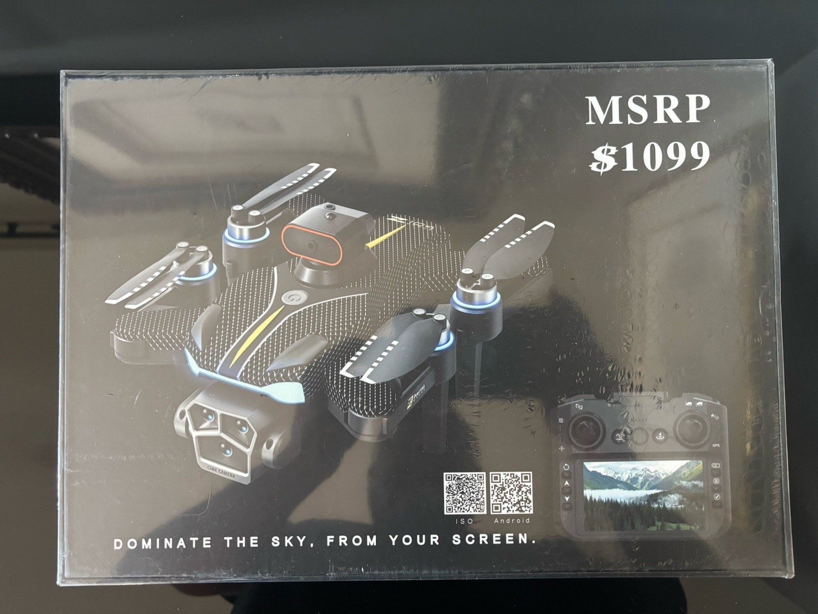 Phonix Phoenix X4 Quadcopter Drone w/ Camera, App Control, RTR, Toy Grade Black