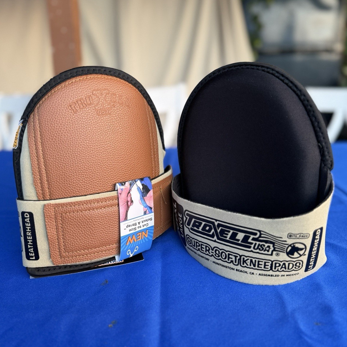 TroXell Super-Soft Knee Pads 2091 Leather Beige/Brown/Black Pair