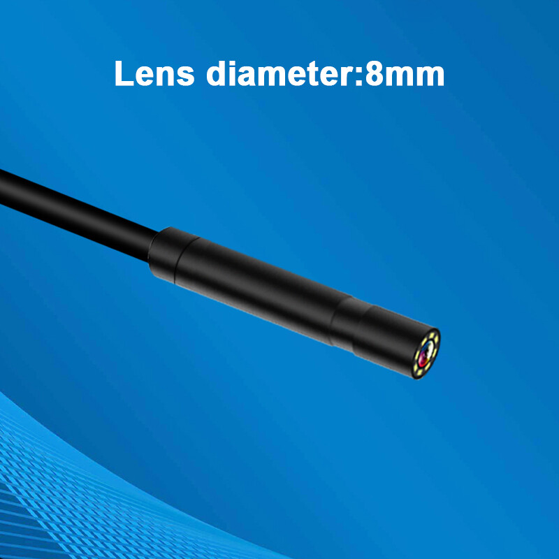 8mm Industrial Endoscope Camera Handheld 2.4" 1080P Snake Borescope