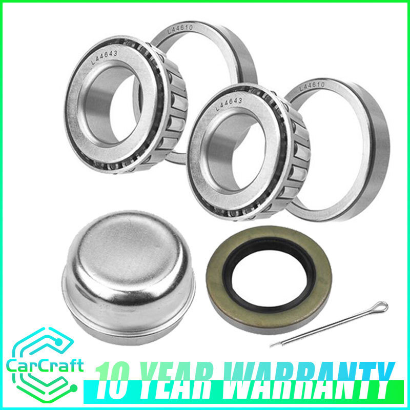Pair Trailer Bearing Kit L44643/L44610 Fits For 1" 2000-2200 Lbs Trailer Axle