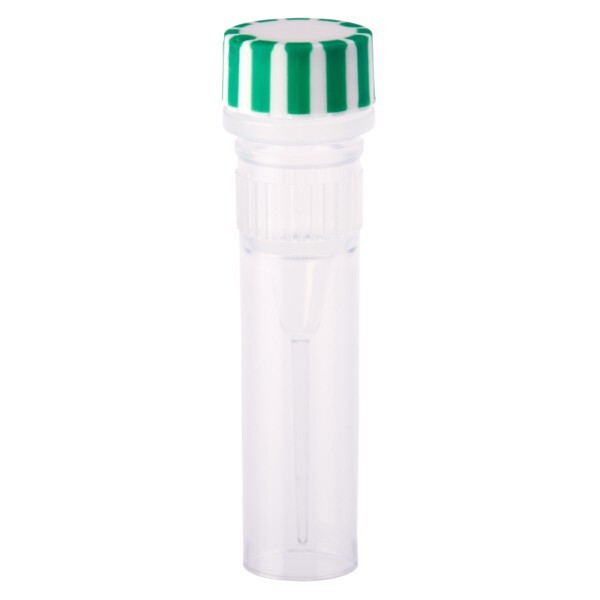 CELLTREAT 0.5mL Screw Top Micro Tube and Cap, Sterile, Grip Band 230810