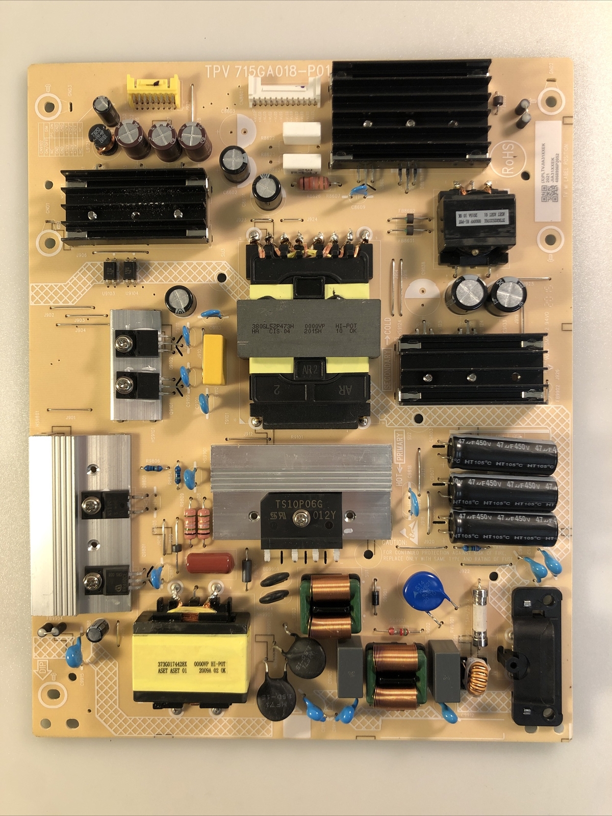 ONN 100012587 POWER SUPPLY BOARD PN: PLTVJIA31XXEK BN: 715GA018-P01-004-003S