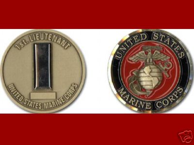 1st. Lieutenant / 1Lt Marine Challenge Coin   Ms_St