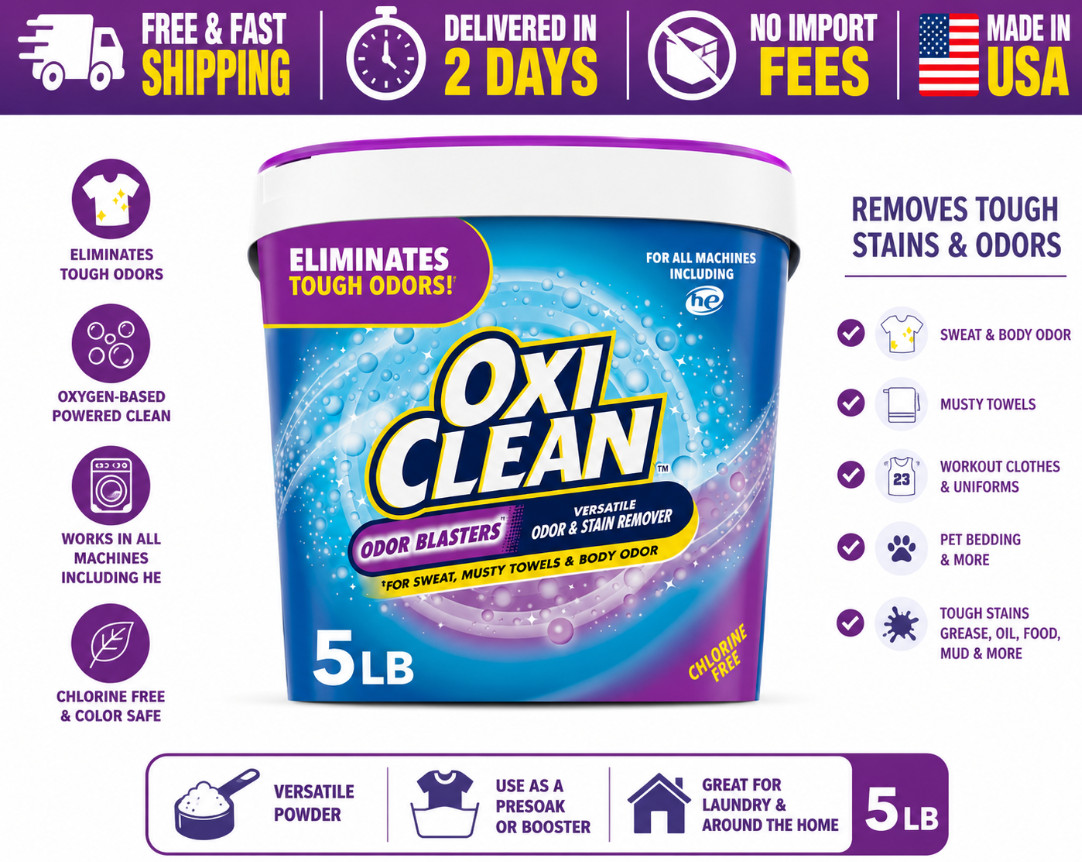 **5 lb OxiClean Odor Blasters Laundry Stain Remover Powder**