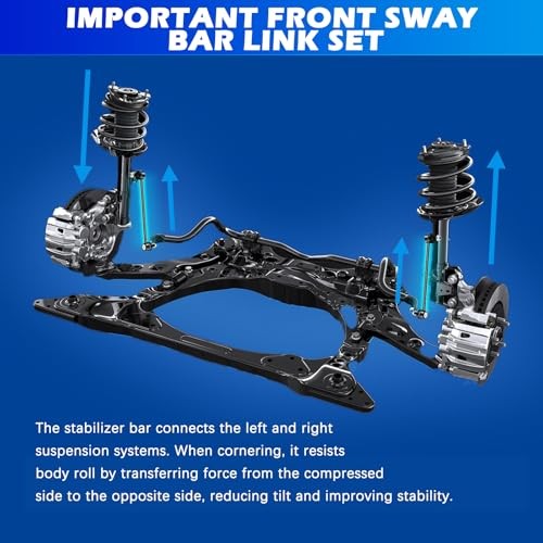 2Pcs Front Sway Bar Stabilizer Links Compatible with Mazda 6 for CX-9/CX K80296