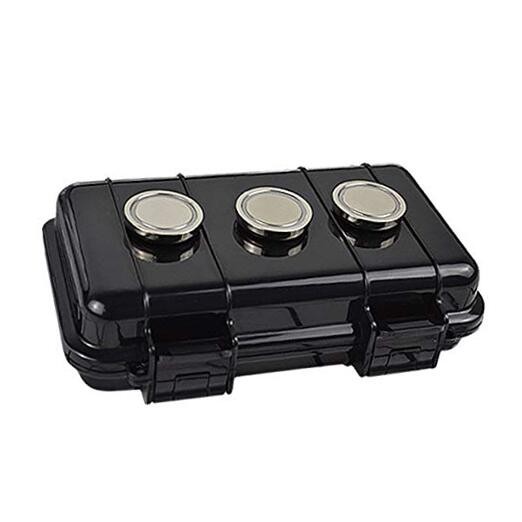 Magnetic Key Holder Under Car Waterproof Magnetic Stash Box for GPS 3 magnets