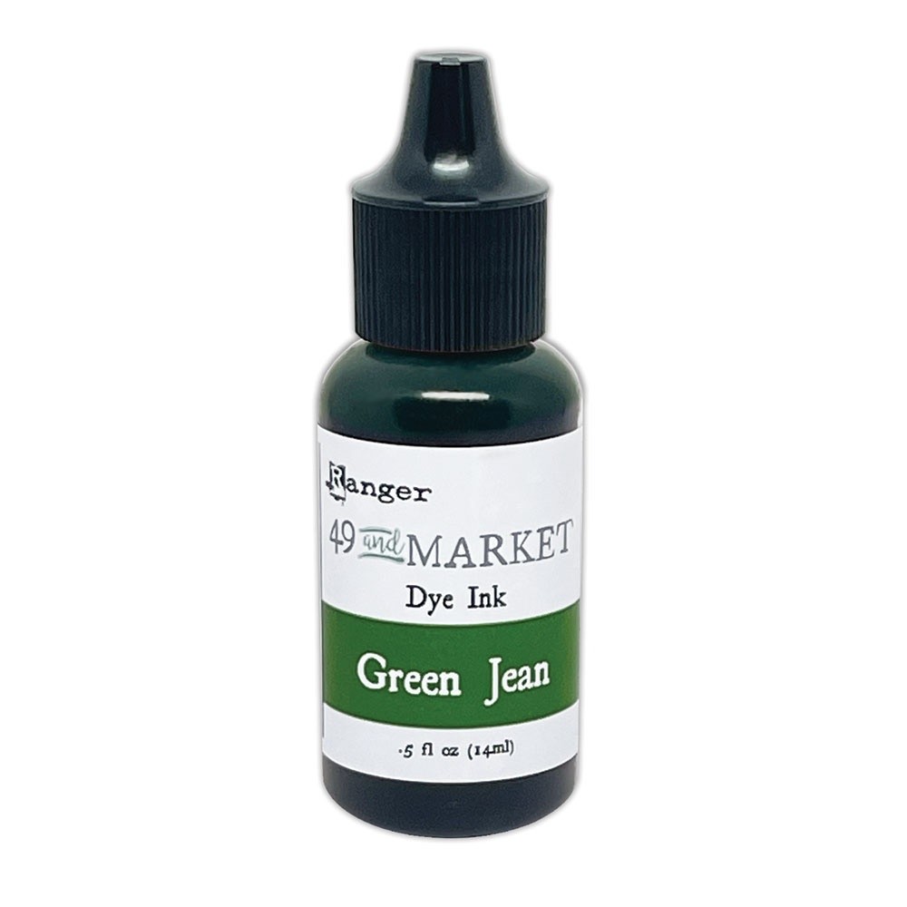 49 And Market Dye Ink Reinkers 0.5oz-Green Jean