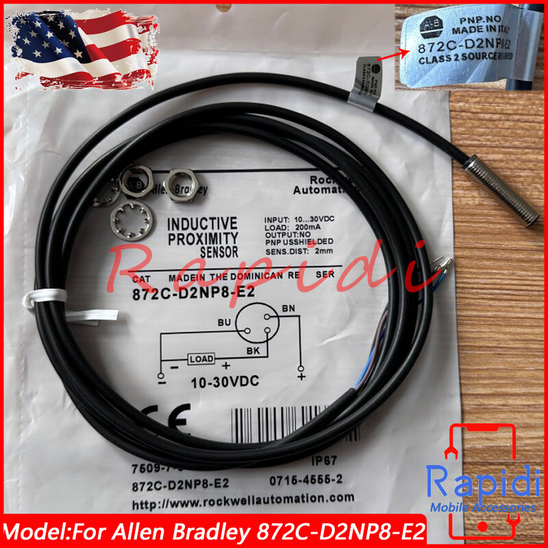 NEW For Allen Bradley 872C-D2NP8-E2 872CD2NP8E2 Proximity Sensor Switch 10-30VDC
