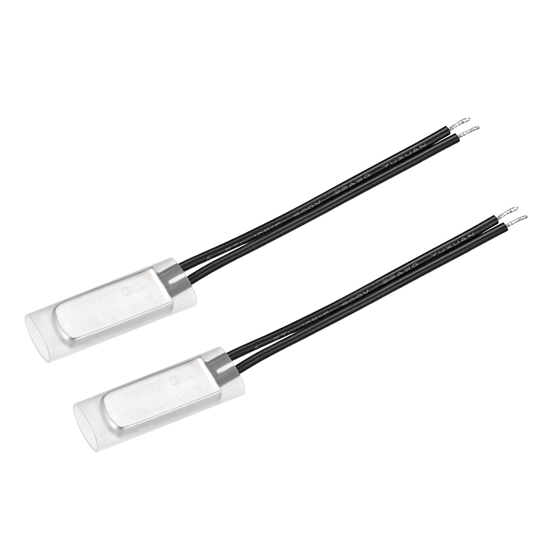 2 x KSD9700 Thermostat, 95℃ N.C 10A Metal Bimetal Temperature Control Switch