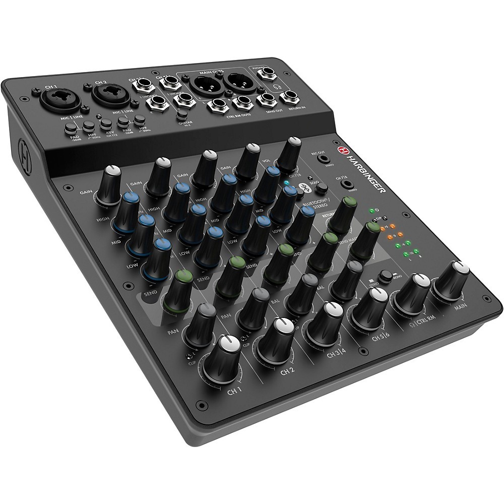Harbinger LV8 8-Channel Analog Mixer with Bluetooth