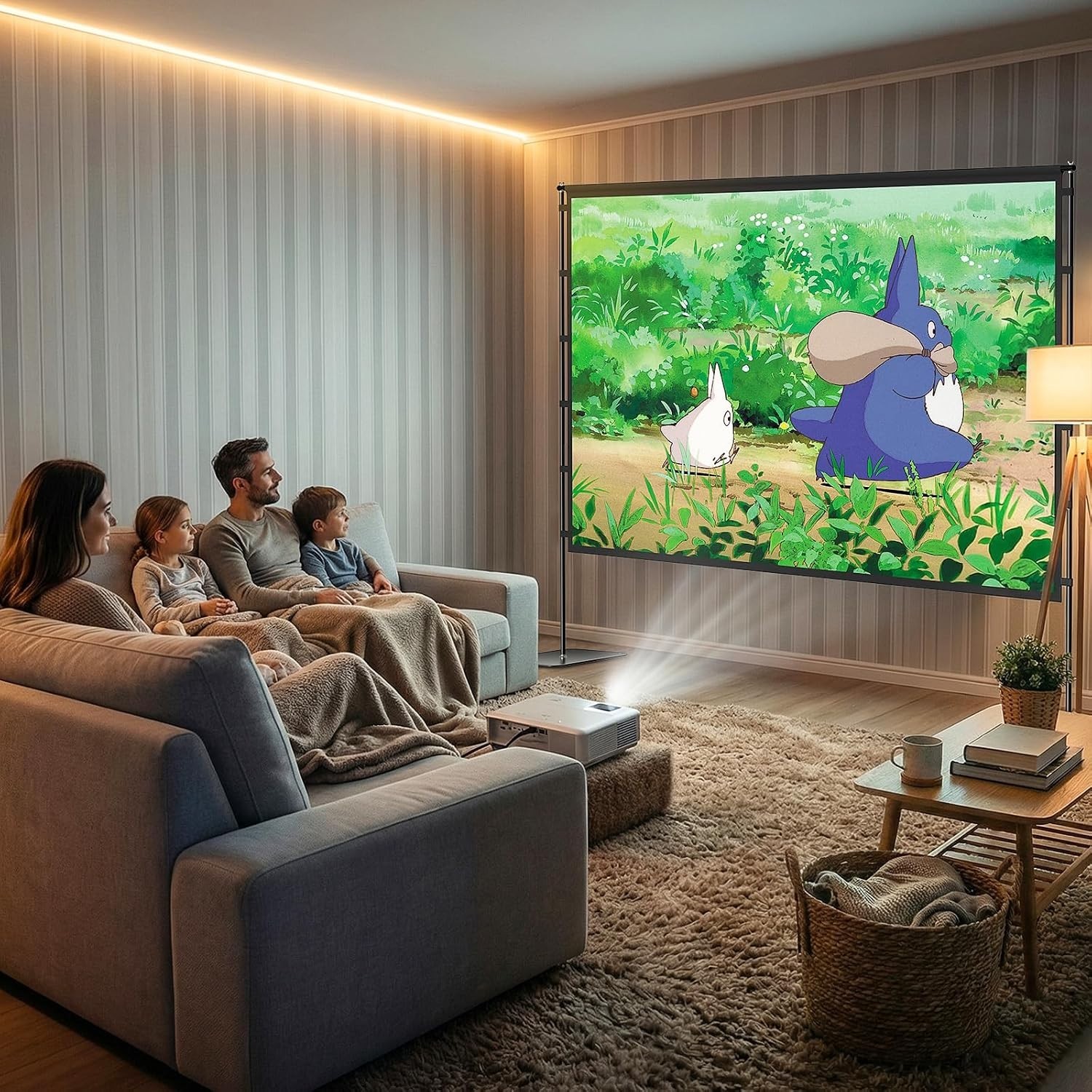 120 Inch Outdoor Projector Screen with Stand