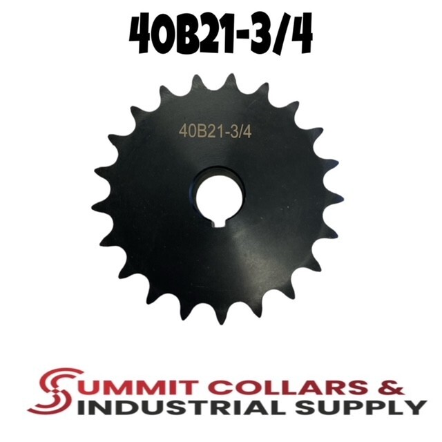 40B21-3/4" Type B Finish Bore Sprocket for #40 Roller Chain 21 Tooth