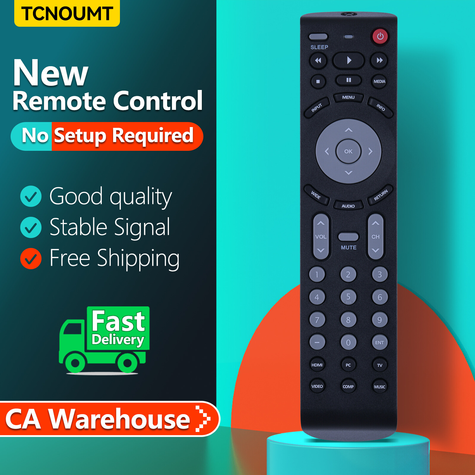 New RMT-JR01 Remote Control For JVC TV EM37T EM39FT EM39T EM55FT JLC42BC3000