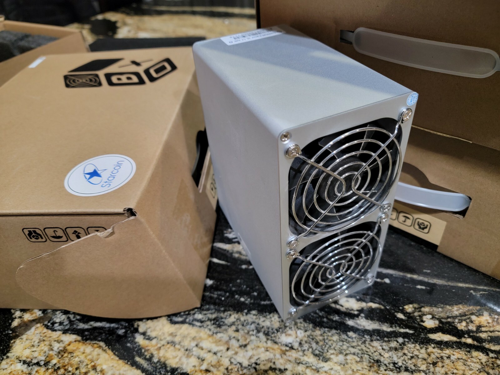 Goldshell ST-BOX STARCOIN STC Miner ASIC with PSU 13.9kh/s USA STOCK IN HAND