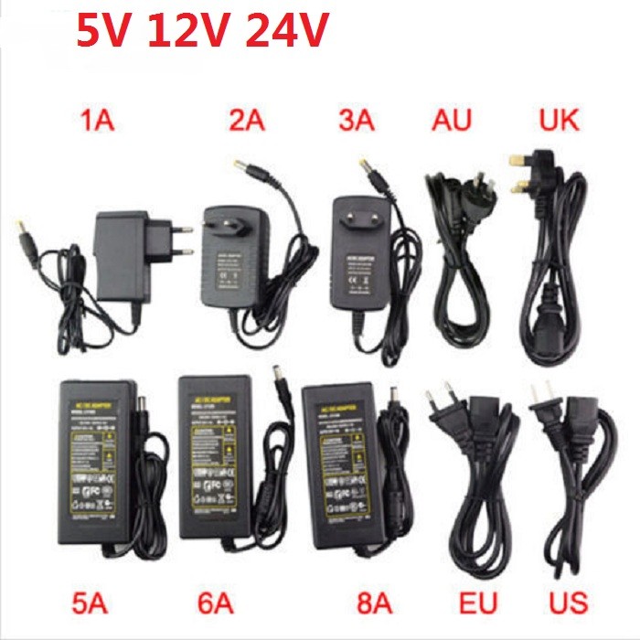 AC110 220V Power Supply Adapter  LED Strip 1A 2A 3A 5A 6A 8A 10A DC 5V 12V 24V