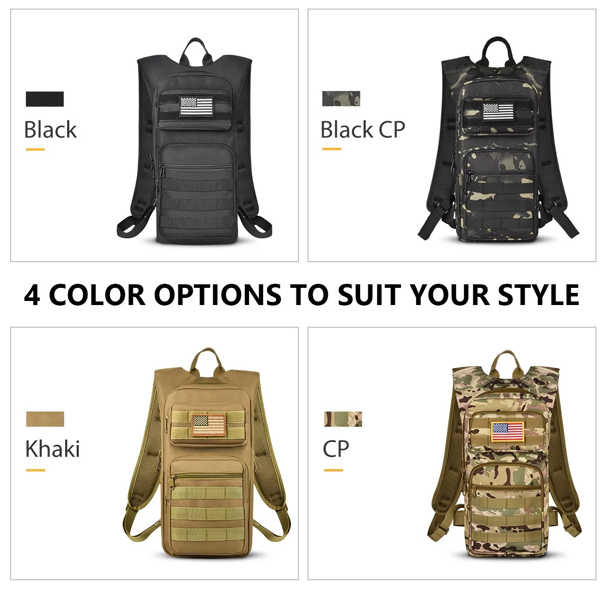 17L Hydration Backpack with 3L TPU Water Bladder, Water Backpack Hydration Pack