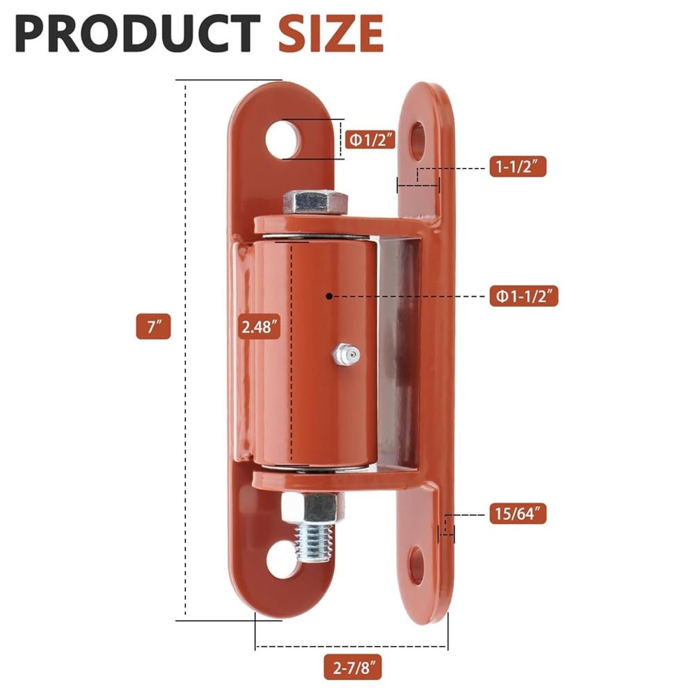 2x 7 Inch Heavy Duty Gate Hinge, Bolt onto Gate Hinge, Weldable Hinges for Gate