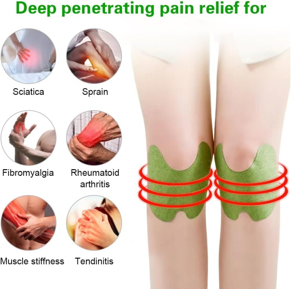 60pcs Knee Pain Relief Patches Plaster Sticker Wormwood Knee Pain Joint Ache