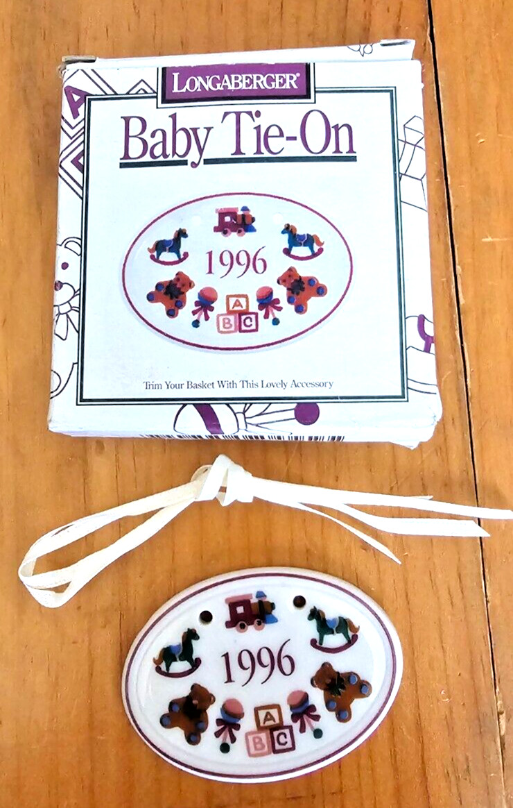 Longaberger 1996 Baby Tie-On