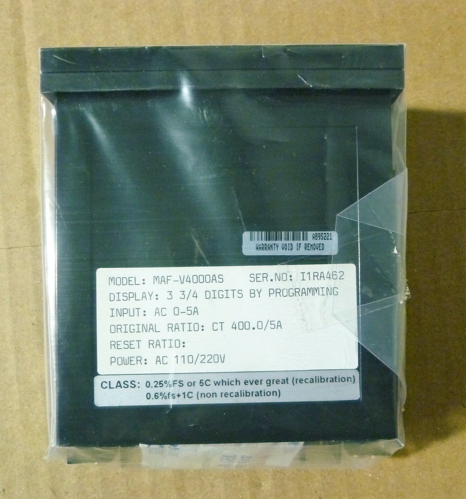 EXTECH MAF-V4000AS PROGRAMMABLE CURRENT METER