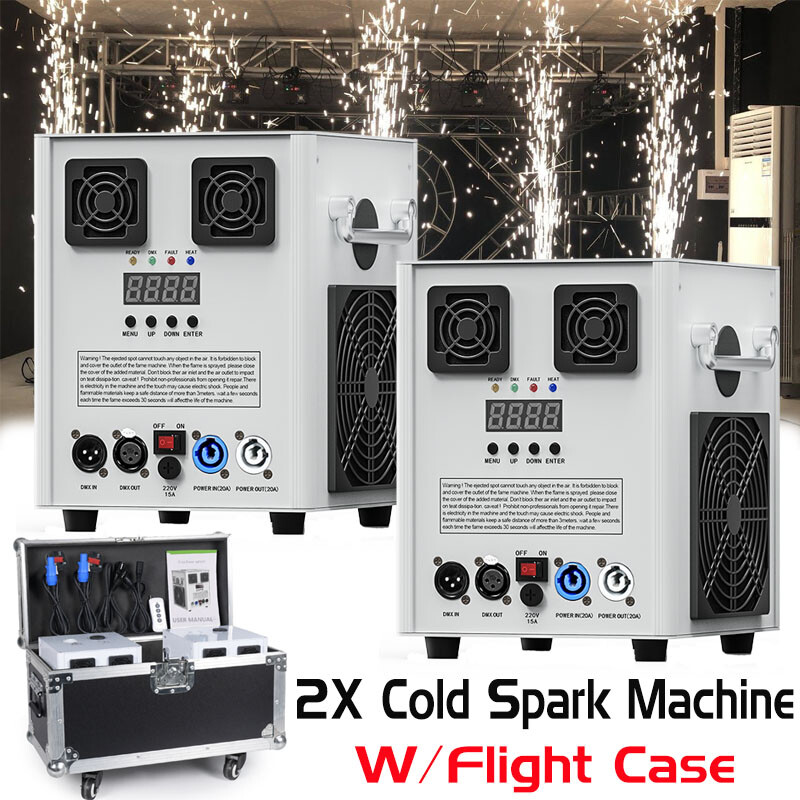 700W Cold Firework Machine Party Stage Wedding Sparkle Show Effect 5-9.8ft dmx