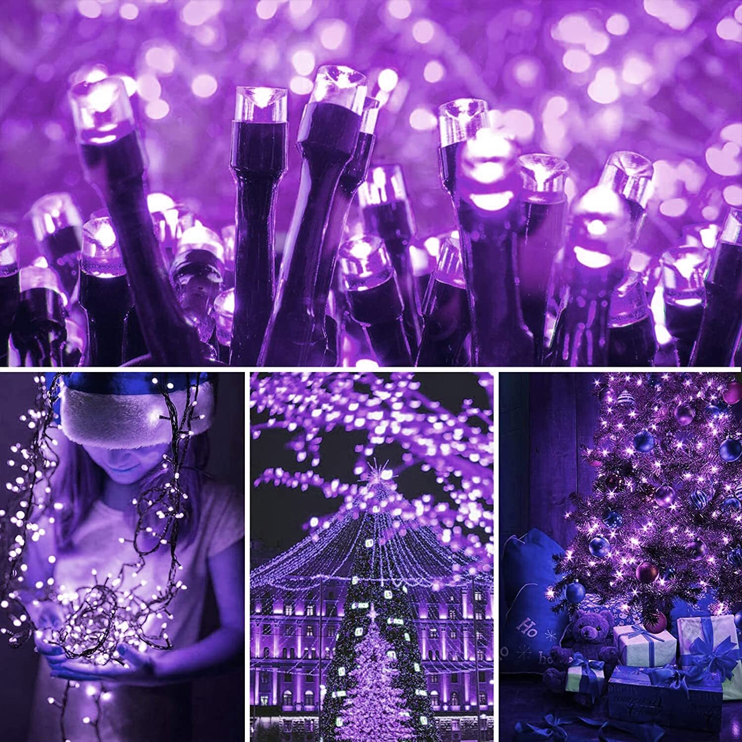 50 LED String Light Garden Path Yard Decor Lamp Outdoor Waterproof Solar Powered