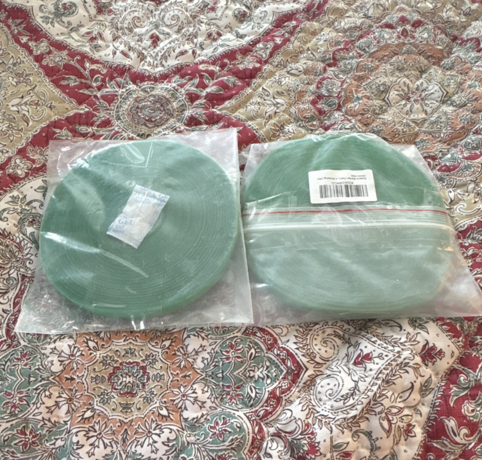 Green Sew-On Hook & Loop Tape Rolls